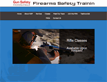 Tablet Screenshot of gunsafetypros.com